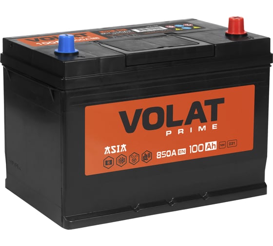 Аккумуляторная батарея VOLAT Prime Asia 100Ah R+ VPA1000