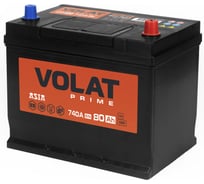 Аккумуляторная батарея VOLAT Prime Asia 80Ah R+ (нижний борт) VPA800