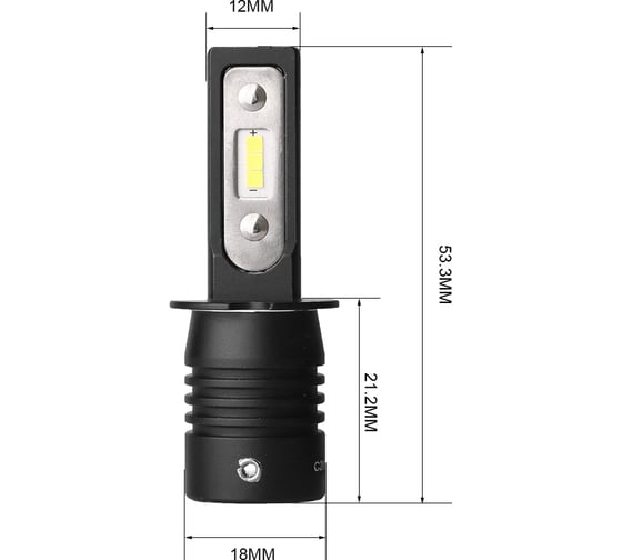 Светодиодные лампы Optima Light H3 Optima LED QVANT, 12-24V, 2 лампы Q-H3