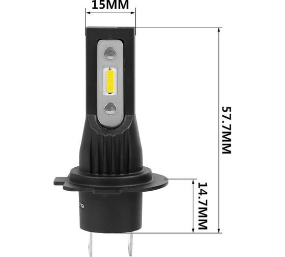 Светодиодные лампы Optima Light H7 Optima LED QVANT,12-24V, 2 лампы Q-H7