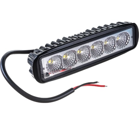 Фара рабочего света Nord-Yada 18Вт прямоугольная 6 диодов ближний 156х42х40 904840