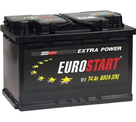 Аккумуляторная батарея EUROSTART Extra Power 74Ah R+ (низкий) EU740