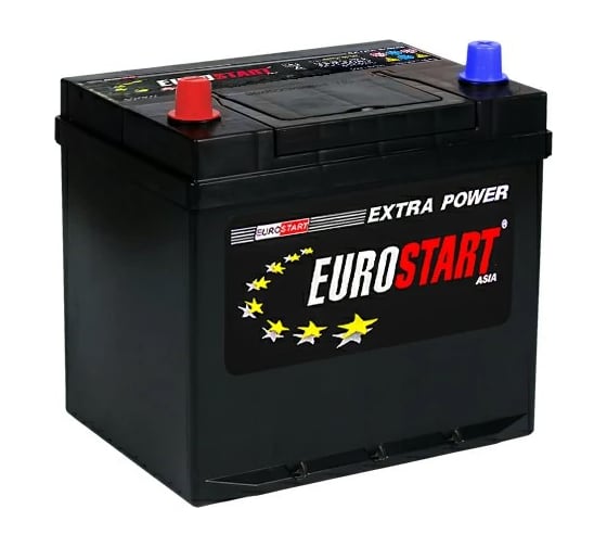 Аккумуляторная батарея EUROSTART Extra Power Asia 60Ah L+ (нижний борт) EUA601