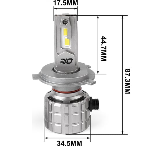 Cветодиодные лампы Optima Light H4 Optima Premium LED ПРОСПЕКТ, 80W, 12-24V, 5000K, 8000lm, комплект 2 шт PP-H4