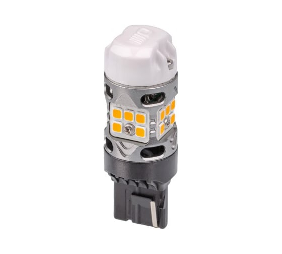 Светодиодная лампа Optima Light 7440 Optima Premium LED ОНИКС, YELLOW, 1000Lm, CAN, 12V, (W21W), комплект 2 шт O-7440-CAN-Y