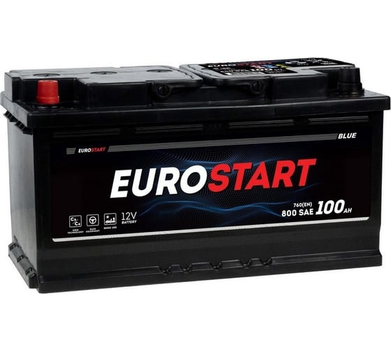 Аккумуляторная батарея EUROSTART Blue 100Ah L+ EB1001