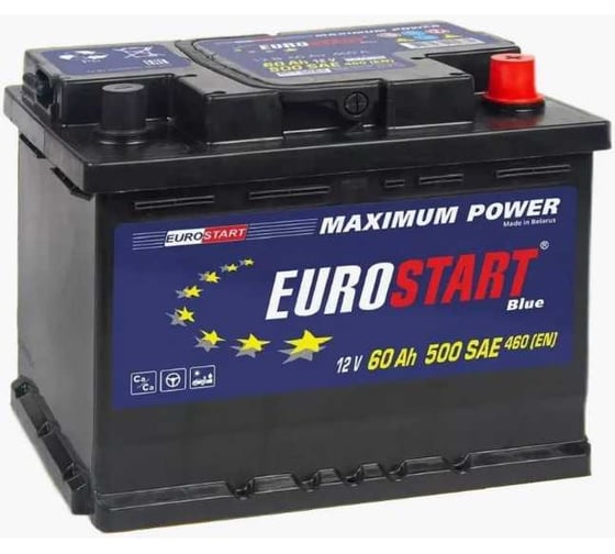 Аккумуляторная батарея EUROSTART Blue 60Ah R+ EB600