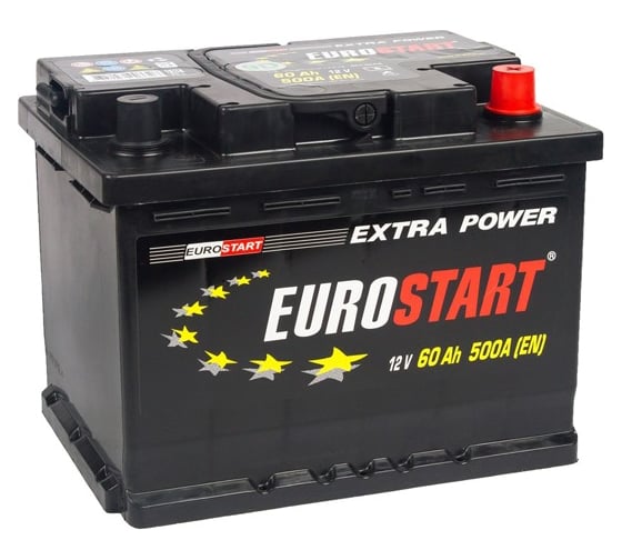 Аккумуляторная батарея EUROSTART Extra Power 60Ah R+ EU600