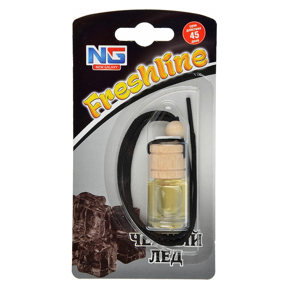 Подвесной ароматизатор NEW GALAXY Freshline черный лед 794-345 ...