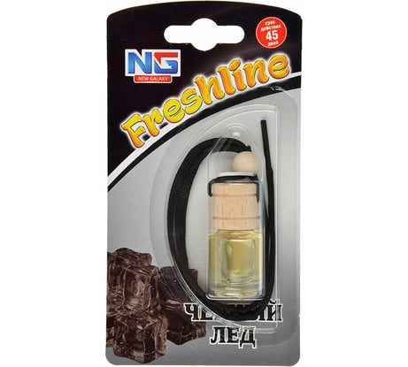 Подвесной ароматизатор NEW GALAXY Freshline черный лед 794-345