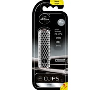 Ароматизатор воздуха Aroma Car CLIPS Silver в дефлектор 83826