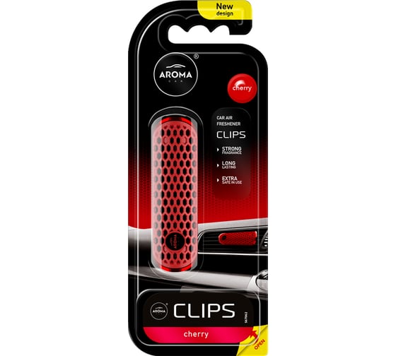 Ароматизатор воздуха Aroma Car CLIPS Cherry в дефлектор 83829 1