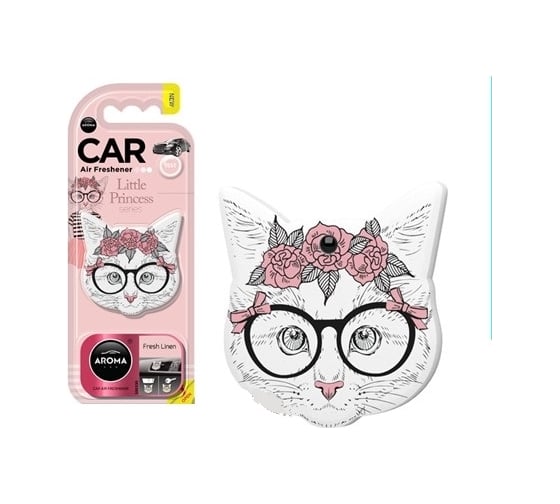 Ароматизатор воздуха Aroma Car Little Princess Cat Fresh Linen 021482 1