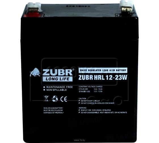Аккумуляторная батарея ZUBR HRL 12-23W, Китай HRL12-23W(ZUBR)