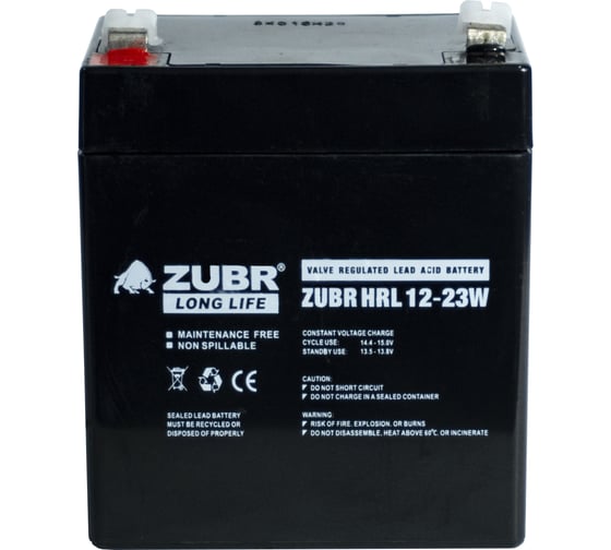 Аккумуляторная батарея ZUBR HRL 12-23W, Китай HRL12-23W(ZUBR)