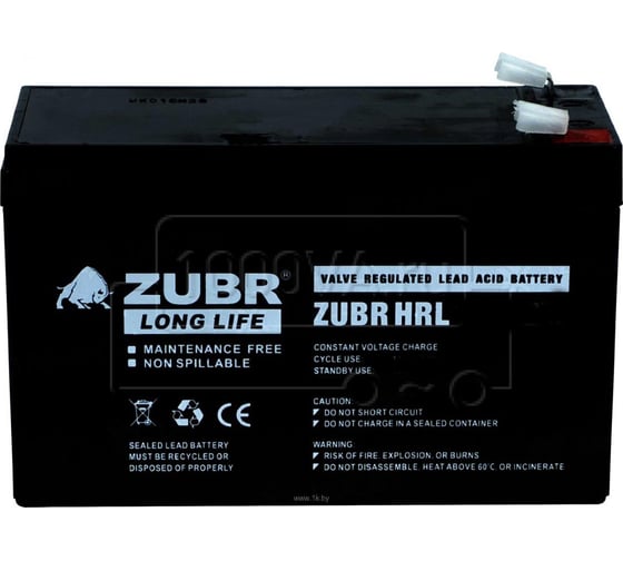 Аккумуляторная батарея ZUBR HRL12-36W, Китай HRL12-36W(ZUBR)
