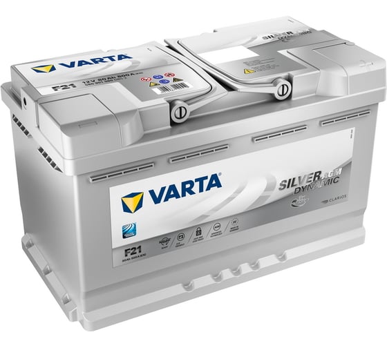 Аккумулятор VARTA Silver Dynamic AGM 80 А/ч обратная R+ F21 315x175x190 EN800 А 580901080
