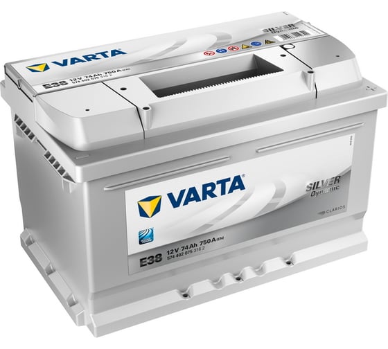 Аккумулятор VARTA Silver Dynamic 74 А/ч обратная R+ E38 278x175x175 EN750 А 574402075