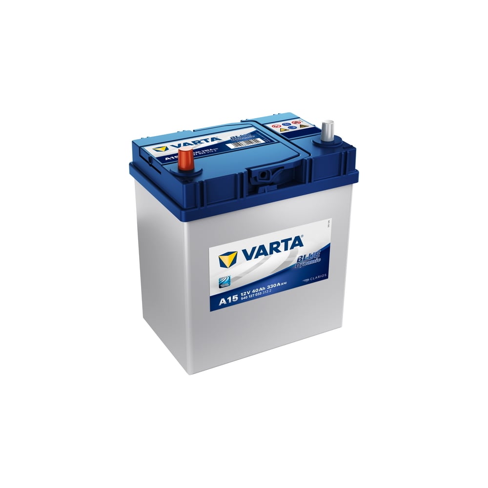 Аккумулятор VARTA Blue Dynamic 40 А/ч прямая L+ A15 187x127x227 EN330 А  540127033 - выгодная цена, отзывы, характеристики, фото - купить в Москве и  РФ