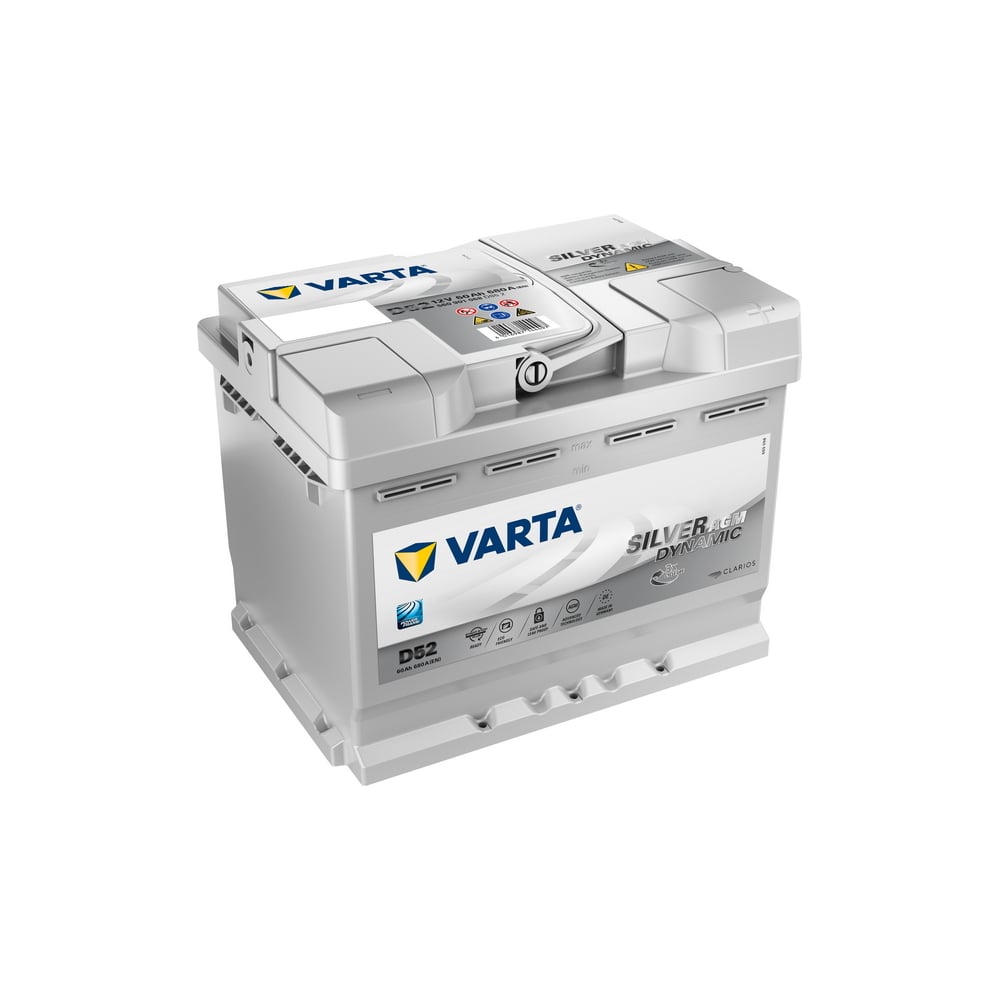 Аккумулятор VARTA Silver Dynamic AGM 60 А/ч обратная R+ D52 242x175x190  EN680 А 560901068 - выгодная цена, отзывы, характеристики, фото - купить в  Москве и РФ