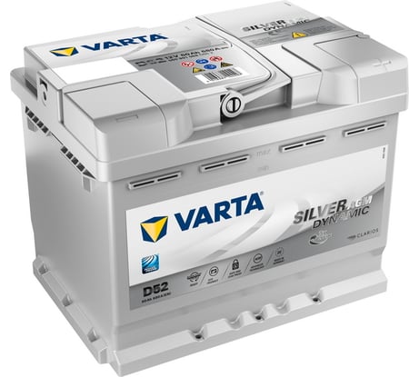 Аккумулятор VARTA Silver Dynamic AGM 60 А/ч обратная R+ D52 242x175x190 EN680 А 560901068