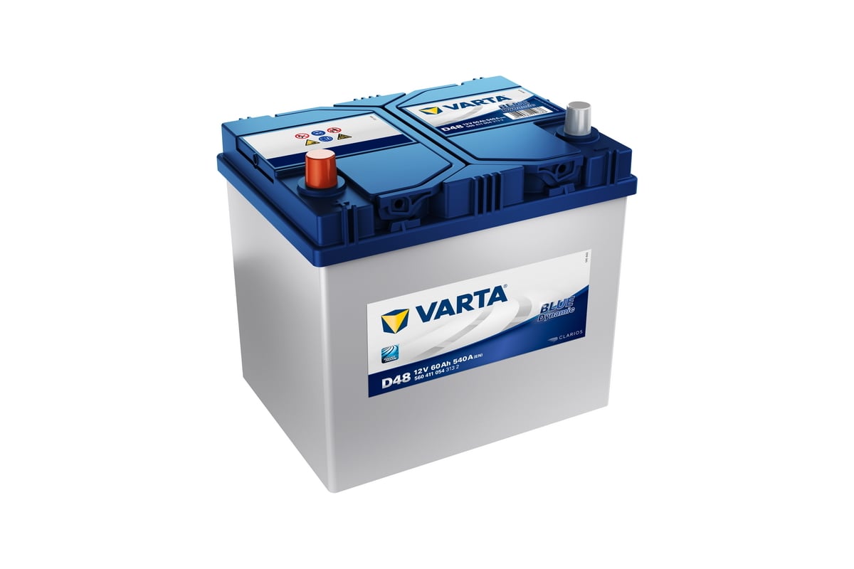 Аккумулятор VARTA Blue Dynamic 60 А/ч прямая L+ D48 232x173x225 EN540 А  560411054 - выгодная цена, отзывы, характеристики, фото - купить в Москве и  РФ