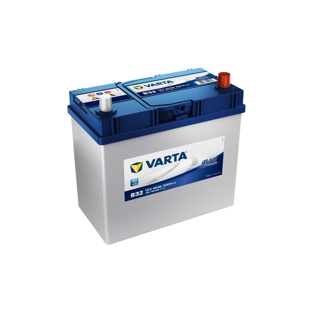 Аккумулятор VARTA Blue Dynamic 45 А/ч обратная R+ B31 238x129x227 EN330 А  545155033 - выгодная цена, отзывы, характеристики, фото - купить в Москве и  РФ