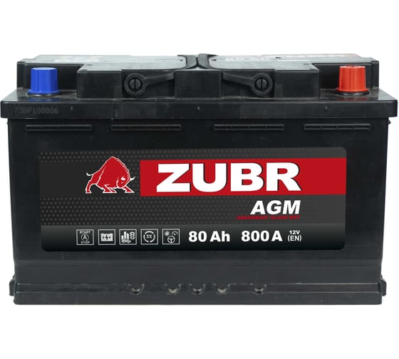 Аккумулятор ZUBR AGM 80Ah R+ (Турция) AGM.L4.80.080.AT