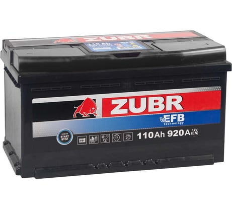 Аккумуляторная батарея EFB 110Ah R+ ZUBR ZUE1100F