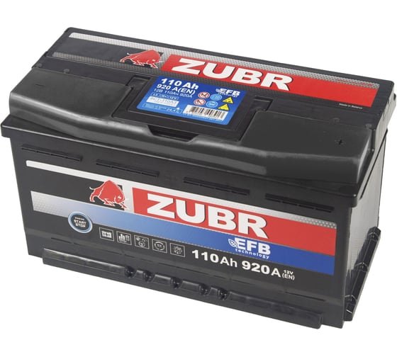 Аккумуляторная батарея ZUBR EFB 110Ah R+ ZE1100