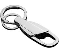 Брелок для ключей Cartage зажим с плоскостью для гравировки, серебро 5364722