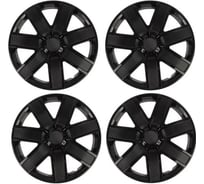 Колесные колпаки TORSO ГАЛАКСИ R15, черный глянец карбон, набор 4 шт. 2471887