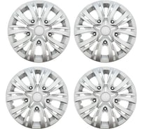 Колесные колпаки TORSO ЛИОН R15, серебристый карбон, набор 4 шт. 2471890