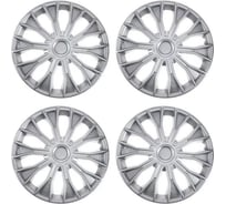 Колесные колпаки TORSO ВОЛТЕК R15, серебристый, карбон, набор 4 шт. 5457670
