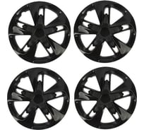 Колесные колпаки TORSO СУПЕР АСТРА R15, черный глянец карбон, набор 4 шт. 2471904