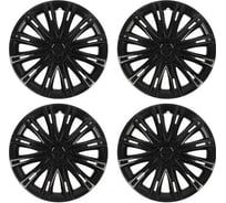 Колесные колпаки TORSO СКАЙ R15, черный глянец, набор 4 шт. 2471899