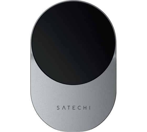 Автомобильное беспроводное зарядное устройство SATECHI Qi2 Wireless Car Charger 15W. Цвет: серый ST-Q2CCM