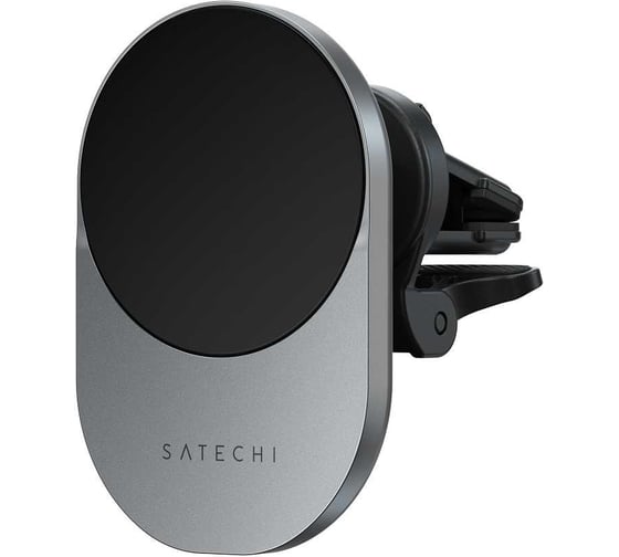 Автомобильное беспроводное зарядное устройство SATECHI Qi2 Wireless Car Charger 15W. Цвет: серый ST-Q2CCM