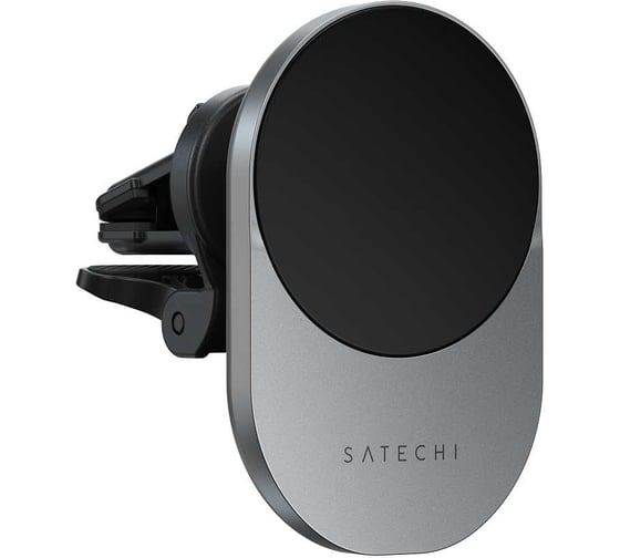 Автомобильное беспроводное зарядное устройство SATECHI Qi2 Wireless Car Charger 15W. Цвет: серый ST-Q2CCM