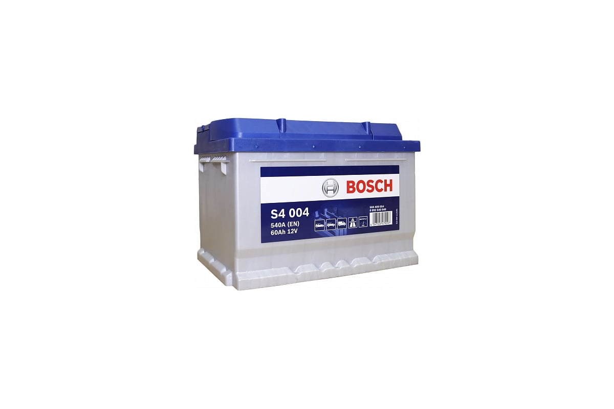 Аккумулятор BOSCH Silver 60 А/ч обратная R+ 242x175x175 EN540 А 0092S40040