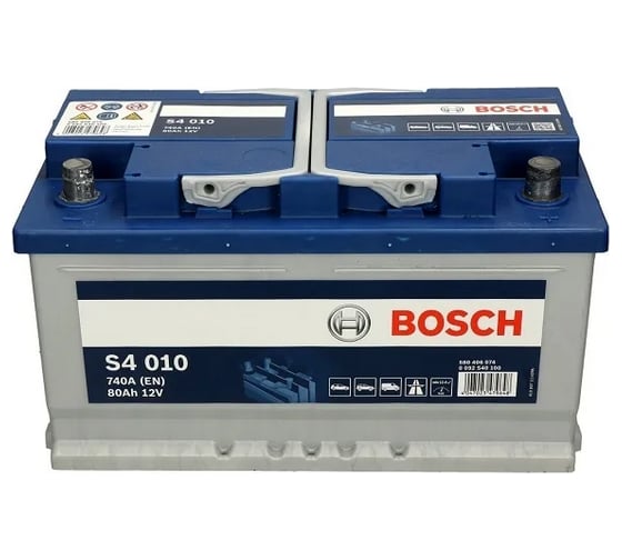 Аккумулятор BOSCH Silver 80 А/ч обратная R+ 315x175x175 EN740 А 0092S40100 1