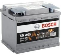 Аккумулятор BOSCH Start-stop 60 А/ч обратная R+ 242x175x190 EN680 А 0092S5A050