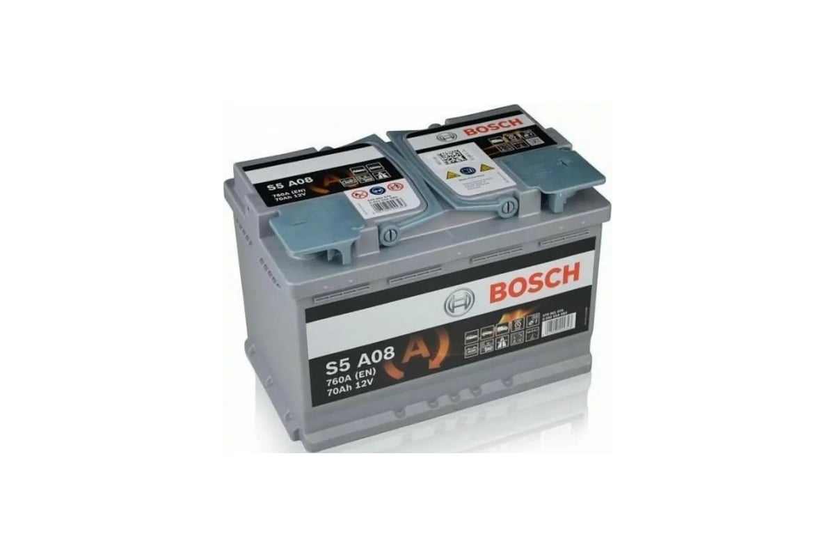 Аккумулятор BOSCH Start-stop 70 А/ч обратная R+ 278x175x190 EN760 А  0092S5A080 - выгодная цена, отзывы, характеристики, фото - купить в Москве  и РФ