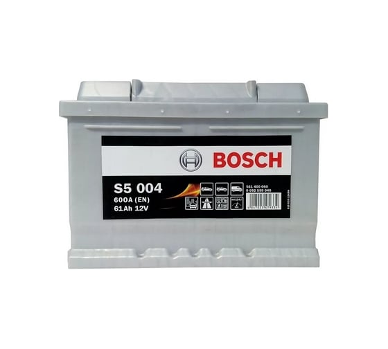 Аккумулятор BOSCH Silver Plus 61 А/ч обратная R+ 242x175x175 EN600 А 0092S50040