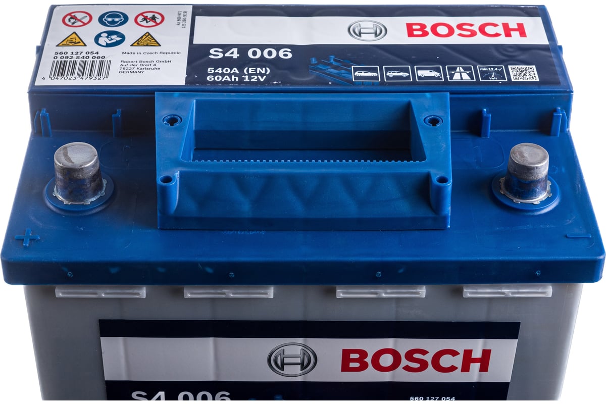 Аккумулятор BOSCH Silver 60 А/ч прямая L+ 242x175x190 EN540 А 0092S40060