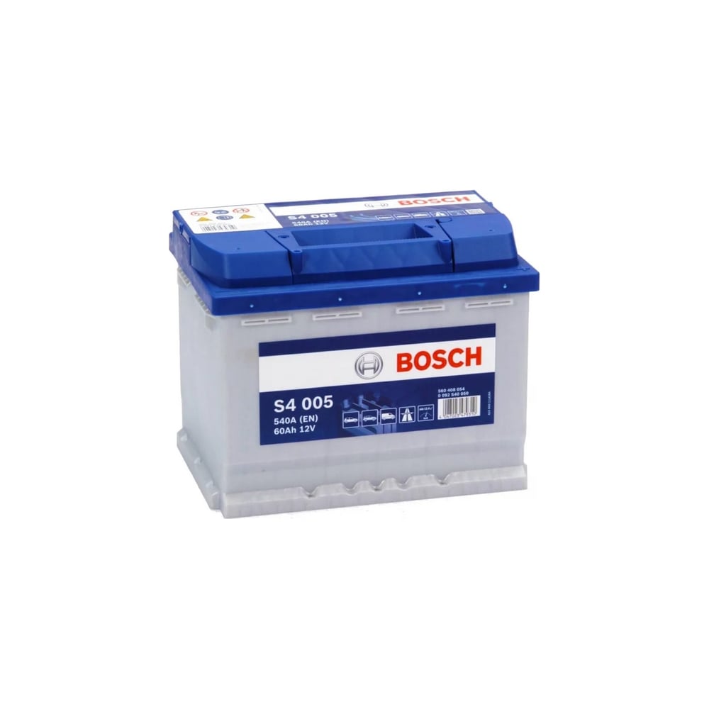 Аккумулятор BOSCH Silver 60 А/ч обратная R+ 242x175x190 EN540 А 0092S40050