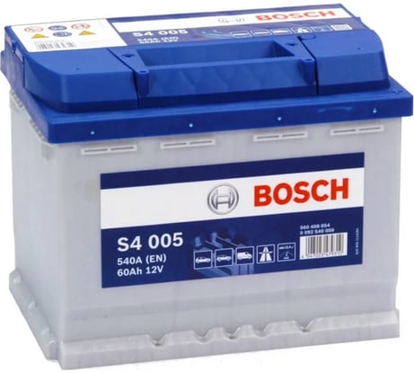 Аккумулятор BOSCH Silver 60 А/ч обратная R+ 242x175x190 EN540 А 0092S40050