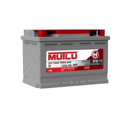 Аккумулятор MUTLU SFB 75 А/ч обратная R+ 278x175x190 EN720 А L3.75.072.A