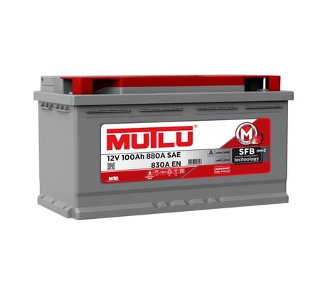 Аккумулятор MUTLU SFB 100 А/ч обратная R+ 353x175x190 EN830 А L5100083A