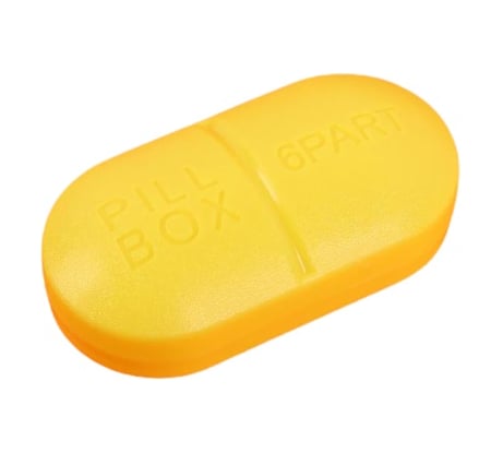 Таблетница ONLITOP PILL BOX 6 секций, 10х5.5х3 см, цвет микс 1528839